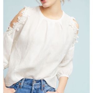 Anthropologie Eri & Ali Linen Top